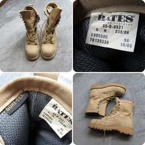 Bates Gore-Tex Boots Mens? 5R Beige Uniform‎ Footwear Lace-Up Steel Toe NEW